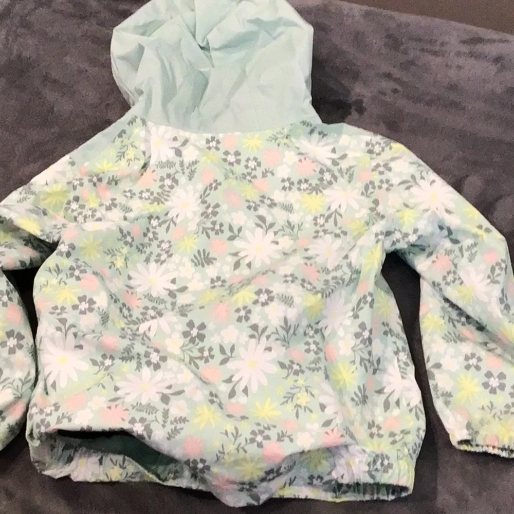 The North Face Toddler Girls' Mint Floral Windbreaker Jacket